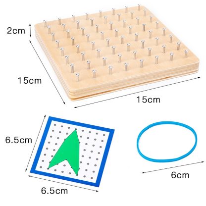 Monsthetic Nail Board Space Imagination Graphic Cognition Kindergarten Early Education Puzzle Toys(Nail Board) - Image 3