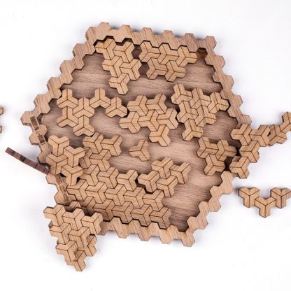 Wooden Adult High Difficulty Brain Burning Irregular Puzzle(Esher)