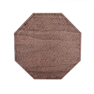 Wooden Adult High Difficulty Brain Burning Irregular Puzzle(Purple)