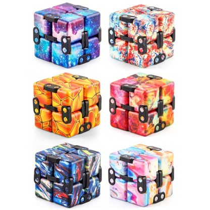 3 PCS Intellectual Decompression Unlimited Folding Magic Cubes(Pattern) - Image 2