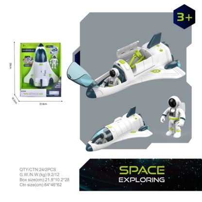 Simulation Sound And Light DIY Assembled Aviation Model Science And Education Toys, Colour: Shuttle - Image 2