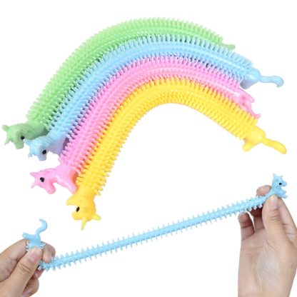 20 PCS TPR Children Decompression Pull Rope Cute Pet Pull Fun Toy Vent Toy(Random Color Delivery)