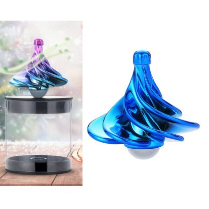 Air Aerodynamic Wind Gyroscope Blown Spin Silent Stress Relief Toys WinSpin Wind Fidget Spinner(Blue)