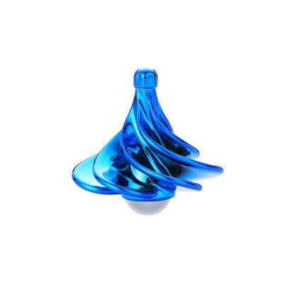 Air Aerodynamic Wind Gyroscope Blown Spin Silent Stress Relief Toys WinSpin Wind Fidget Spinner(Blue) - Image 2