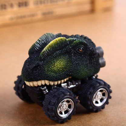 Children Gift Dinosaur Toy Car Model Pull Back Mini Toy Car(Double Crown Dragon)