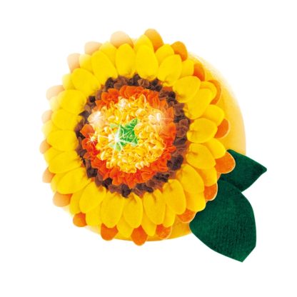 DIY Plush Pillow Toy Three-Dimensional Handmade Doll Material Package(Sunflower)