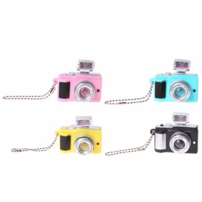 Mini Retro Camera Keychain Mobile Phone Bag Pendant Children Toys(Blue) - Image 3