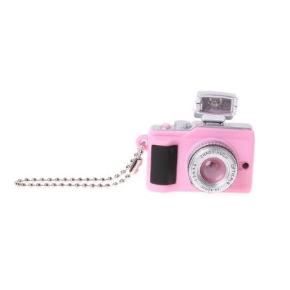 Mini Retro Camera Keychain Mobile Phone Bag Pendant Children Toys(Pink) - Image 2