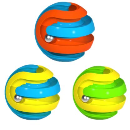 3 PCS Ball Track Fidget Cube Puzzle Decompression Toy(Red Blue) - Image 2