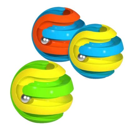 3 PCS Ball Track Fidget Cube Puzzle Decompression Toy(Red Blue) - Image 3