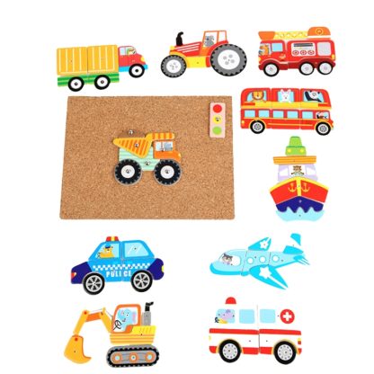 MQY-9988 Early Childhood Education Puzzles Baby Wooden Puzzle Toys(Traffic)