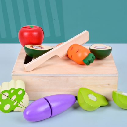 0615 Vegetable Fruit Cut Kitchen Toy Cut Fruit Play House Toys(8 PCS) - Image 2