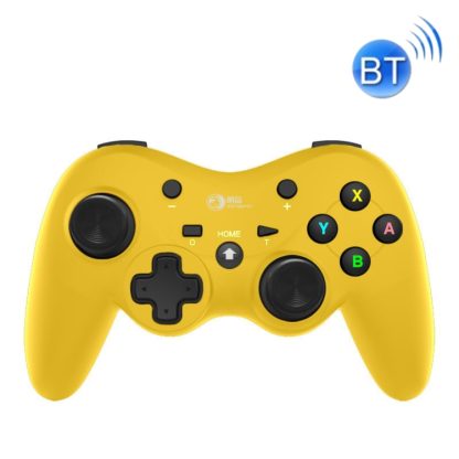 MingPin MB-S810 Wireless Bluetooth Six-Axis Gamepad For Nintendo Switch Pro(Yellow)