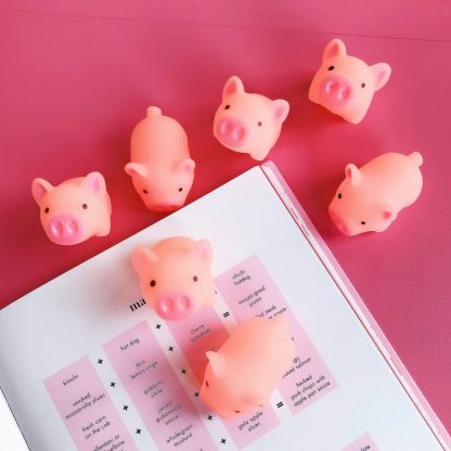 10 PCS Silica gel Kawaii Pig Model Squeeze Toy Stress Reducer - Image 2