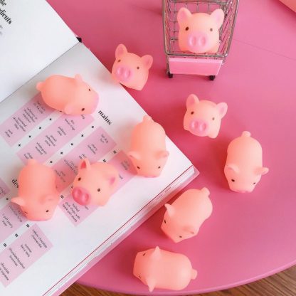 10 PCS Silica gel Kawaii Pig Model Squeeze Toy Stress Reducer - Image 3