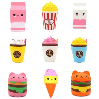 Squishy Resin Crafts PU Slow Rebound Simulation Squeeze Toys(10cm Ice cream) - Image 2