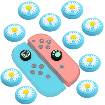 10 PCS Silicone Rocker Cap Button Cap 3D Protective Cap For Nintendo Switch/Lite Joycon(NO 64)