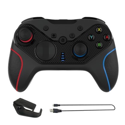 Wireless Gamepad With Wake-Up For Nintendo Switch/Android/IOS/PC, Style: S818 Left Red + Bracket