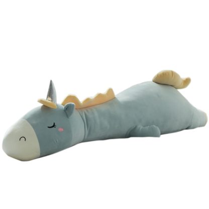 Unicorn Doll Long Pillow Plush Toys Bedside Cushion, Size: 120cm(Blue Green) - Image 2