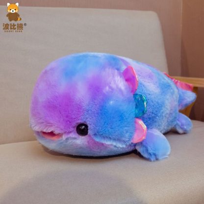 3 PCS Rainbow Color Doll Fish Plush Toy  55cm 0.4kg(Rainbow Purple) - Image 2