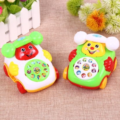 2 PCS Cartoon Creative Simulation Brake Cable Telephone Children Toy, Random Color and Style Delivery - Image 2