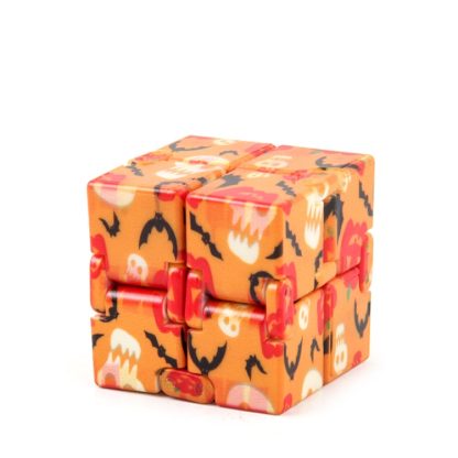 3 PCS Infinite Magic Cube Halloween & Christmas Theme Decompression Pocket Cube Second Order Cube Toy(No.335K-4 Pumpkin