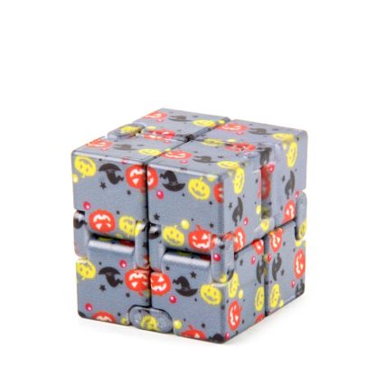 3 PCS Infinite Magic Cube Halloween & Christmas Theme Decompression Pocket Cube Second Order Cube Toy(No.335K-6 Pumpkin