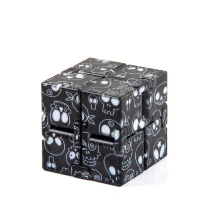 3 PCS Infinite Magic Cube Halloween & Christmas Theme Decompression Pocket Cube Second Order Cube Toy(No.335k-10 Skeleto