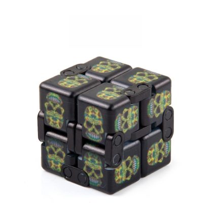 3 PCS Unlimited Magics Cube Colorful UV Printing Pocket Magic Cube Variety Folding Fingertip Magic Cube Decompression To