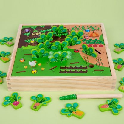 Children Pastoral Plucking Radish Catching Insects Game For Babies Early Education Wooden Toys(Farm) - Image 2