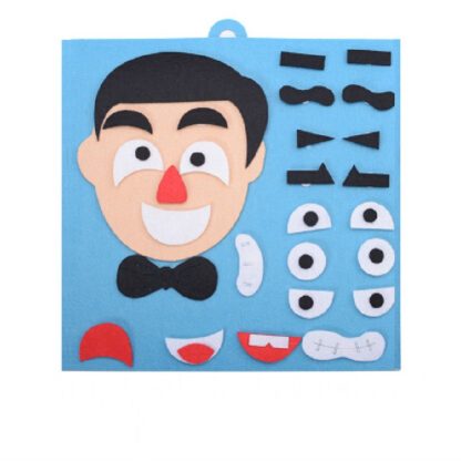 DIY Emotion Puzzle Toys Creative Non-woven Facial Expression Stickers Kids Educational Learning Toys(Dad)