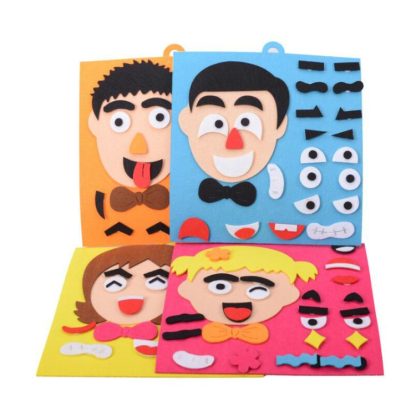 DIY Emotion Puzzle Toys Creative Non-woven Facial Expression Stickers Kids Educational Learning Toys(Dad) - Image 3