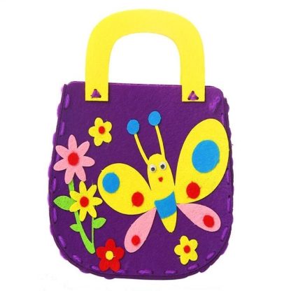 Non-woven Fabric DIY Cartoon Paste Hand Sewing Bag Fabric Bag(Butterfly) - Image 2