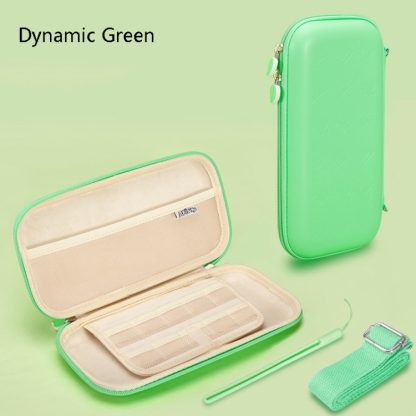 Game Console Accessories Storage Bag Hard Shell Anti-Fall Storage Protective Cover For Switch Lite(Dynamic Green) - Image 2