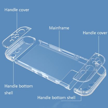 Oatsbasf Ultra-Thin Split Design Game Machine Protective Cover Transparent Anti-Yellow Console Protective Shell For Swit - Image 3