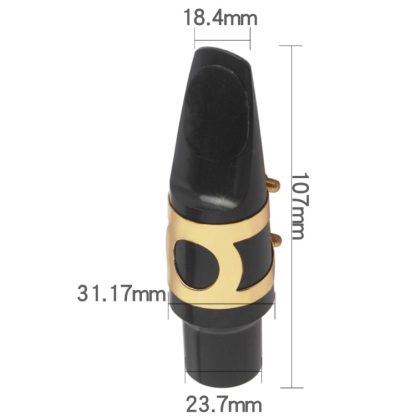 Saxophone Mouthpiece + Hat Clip Wind Instrument Accessories, Specification: Tenor - Image 2