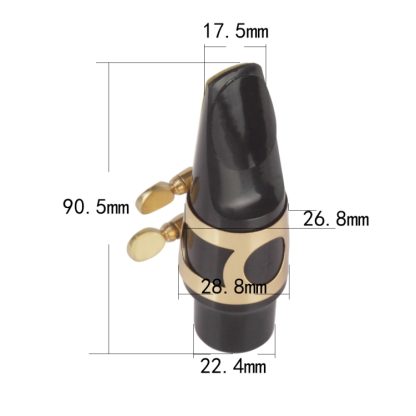 Saxophone Mouthpiece + Hat Clip Wind Instrument Accessories, Specification: Alto - Image 2