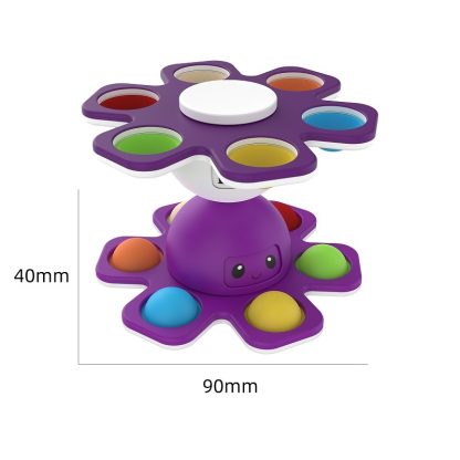 3 PCS Face-Changing Octopus Bubble Top Decompression Toy, Colour: White - Image 3