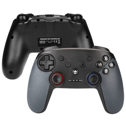 Bluetooth Wireless Gamepad  Built-In Dual Motors With TURBO Function Suitable For Switch Pro(Black) - Image 2