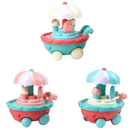 3 PCS Children Animal Press Crawling Toy Car, Random Color Delivery, Specification: Cake Car - Image 2