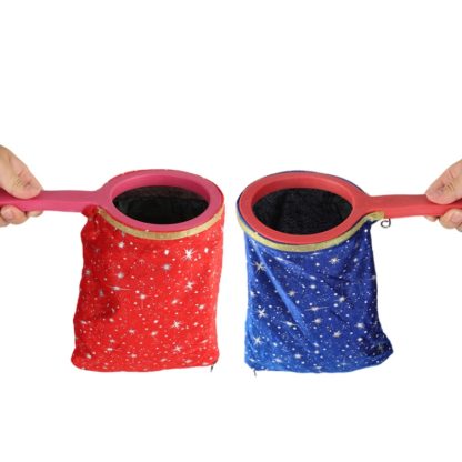 2 PCS Magic Tricks Change Bag Beginner Magician Prop Magic Universal Bag(Red Star) - Image 2