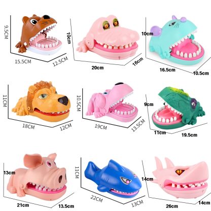 Spoof Bite Finger Toy Parent-Child Game Tricky Props, Style: 6692A  Crocodile-Pink - Image 2