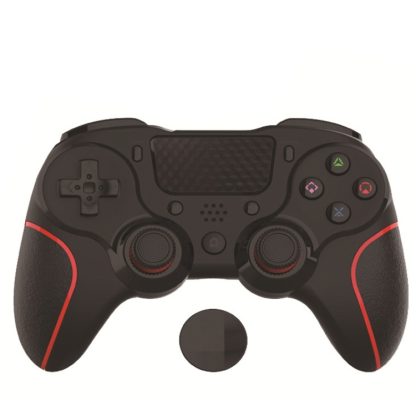 MB-P913 PC Six-Axis Somatosensory Back Key Programming Dual Vibration Bluetooth Gamepad For PS4 Pro(Red Black)