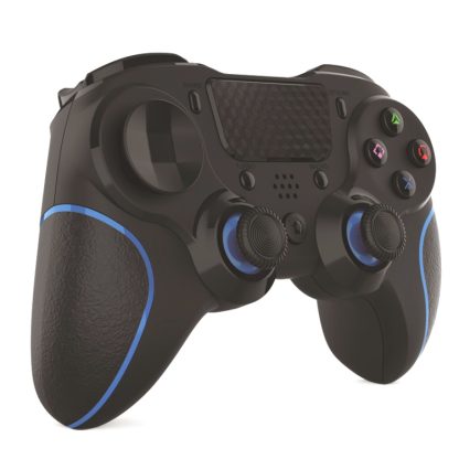 MB-P913 PC Six-Axis Somatosensory Back Key Programming Dual Vibration Bluetooth Gamepad For PS4 Pro(Blue Black) - Image 2