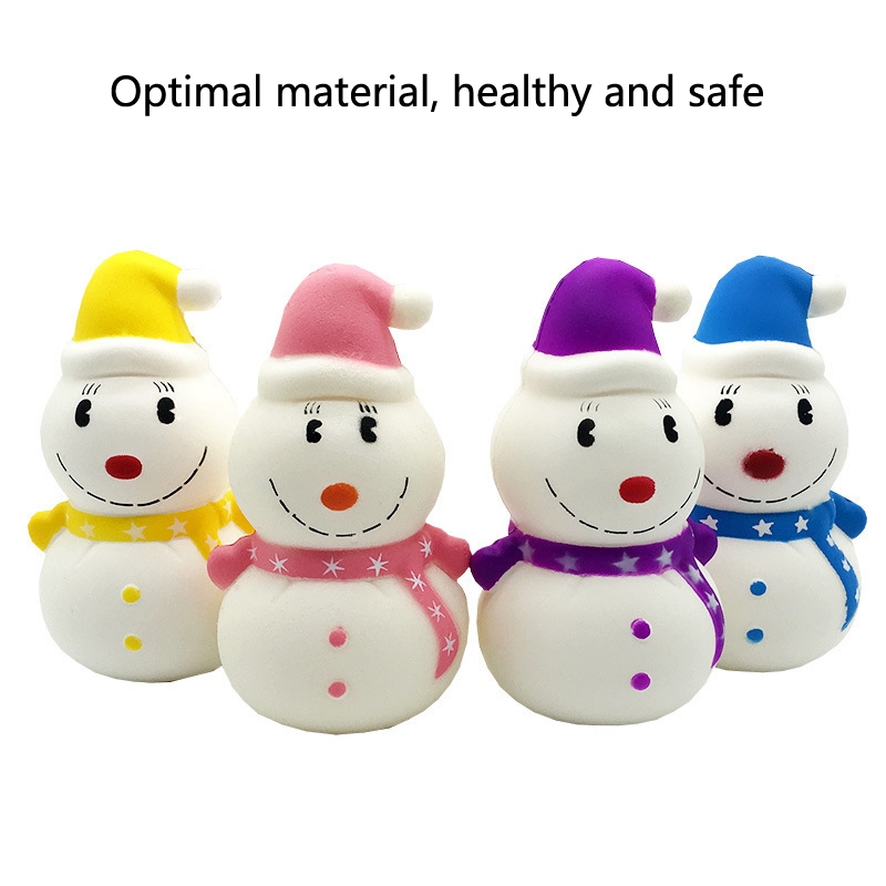 3 PCS TTPU1281 Slow Rebound Toy Christmas Snowman Decoration Ornaments(Blue) - Image 2