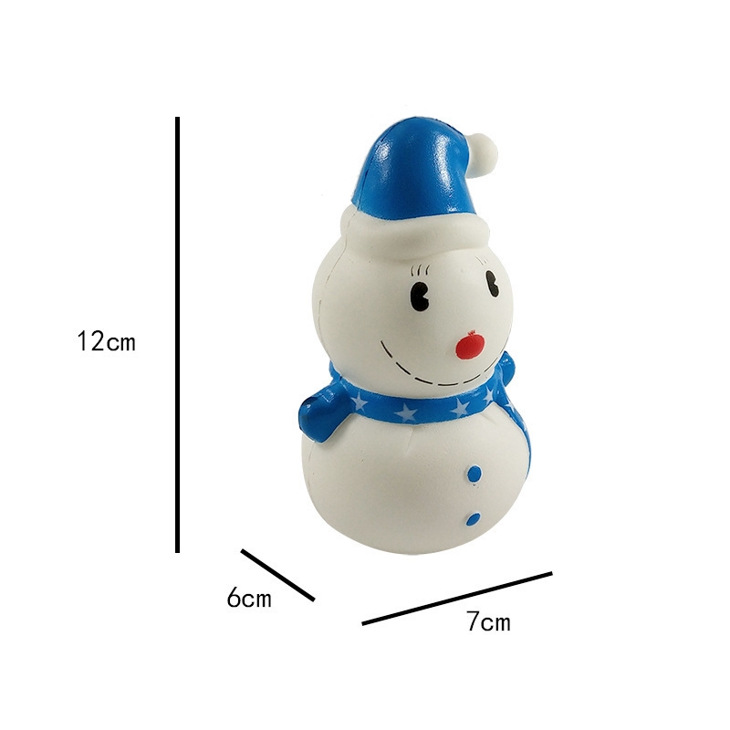 3 PCS TTPU1281 Slow Rebound Toy Christmas Snowman Decoration Ornaments(Blue) - Image 3