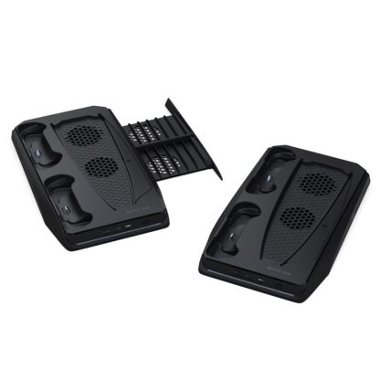 2 PCS HONCAM Game Console Cooling Fan Handle Charging Base For PS5(Black)