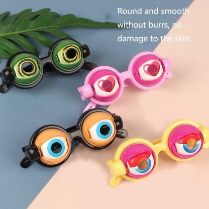 3 PCS Children Funny Glasses Toys Amusing Tricky Props(Pink) - Image 2