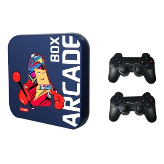 Arcade Box 128G Wireless Video Game Machine Box 4K HD Display For PS1/PSP/N64/DC, AU Plug
