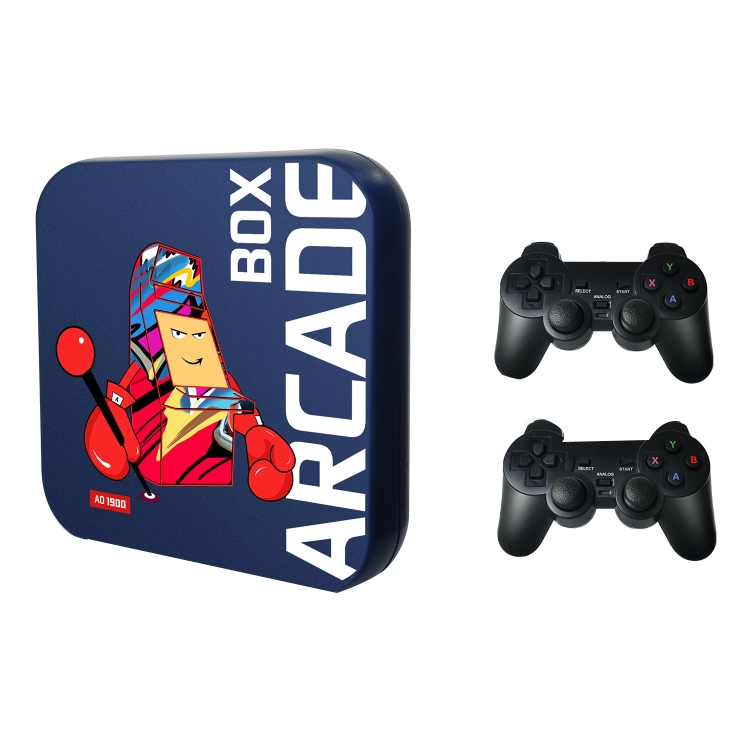 Arcade Box 128G Wireless Video Game Machine Box 4K HD Display For PS1/PSP/N64/DC, AU Plug